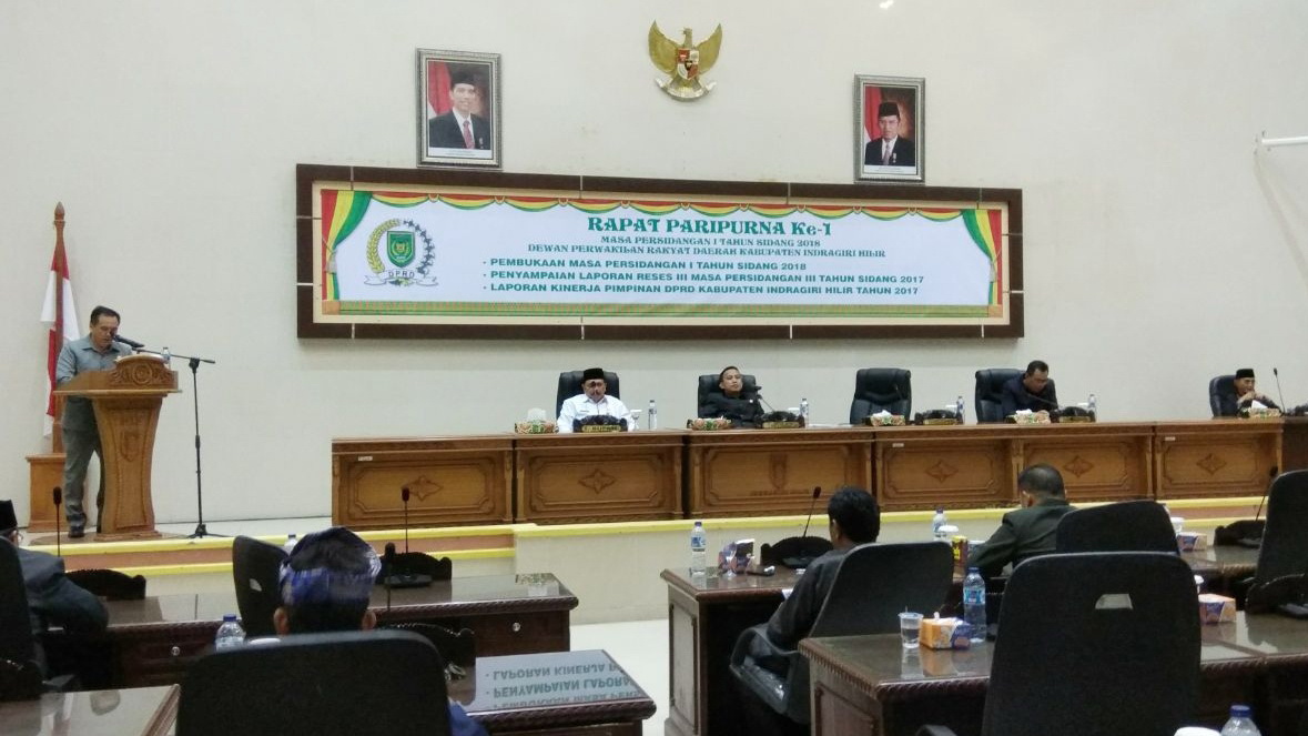 Masuki Masa Persidangan 1 Tahun Sidang 2018, DPRD Inhil Akan Mulai Bahas 8 Ranperda